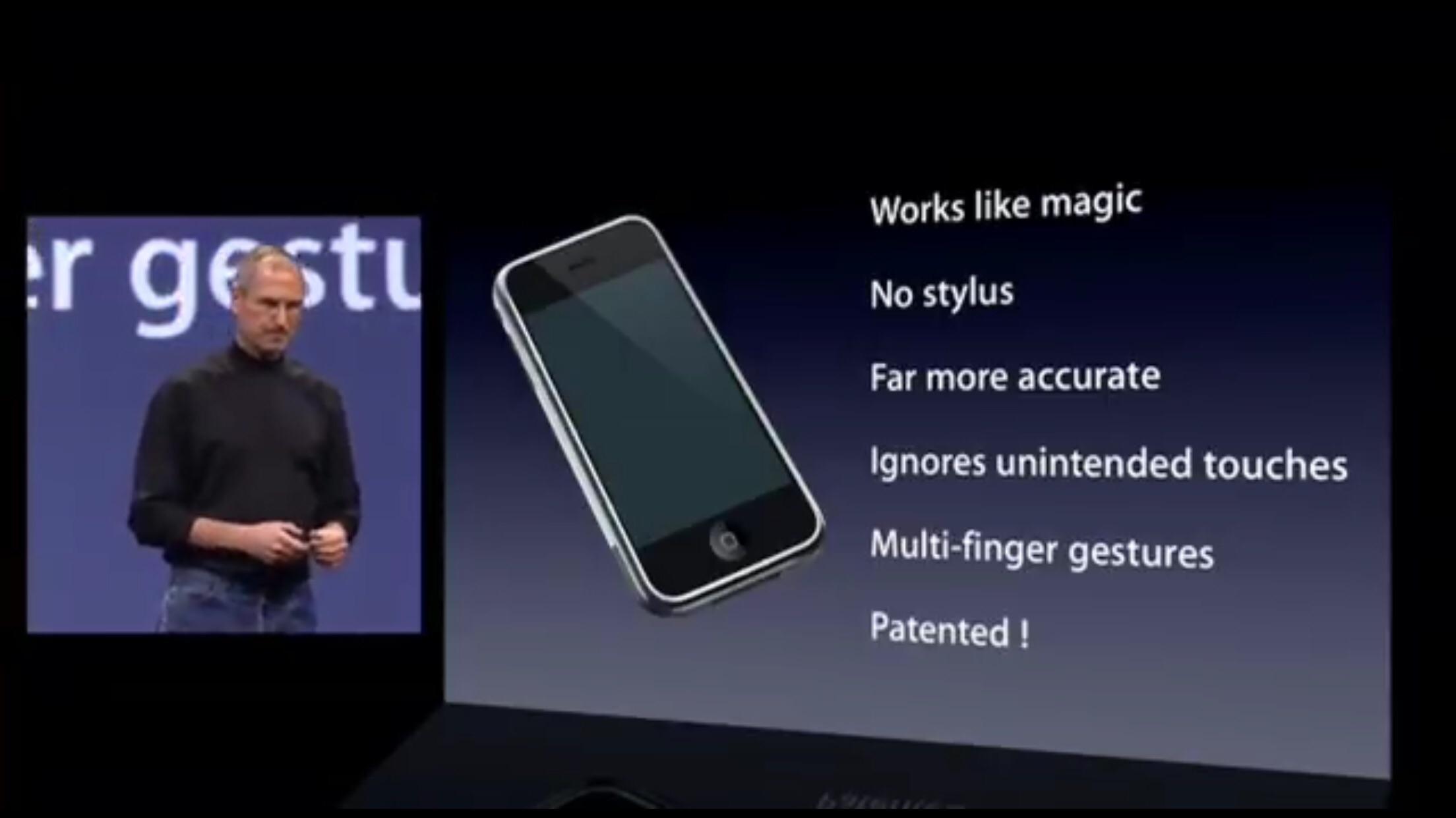 a slide from the 2007 iphone reveal